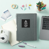 Kalm houden en doorgaan - Creëer uw eigen Sticker (iPad Cover)