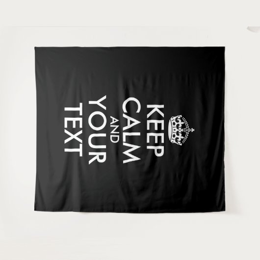 Kalm houden en doorgaan - Creëer uw eigen Wandkleed (Voorkant (horizontaal))