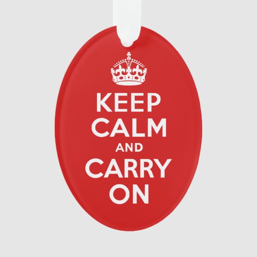 Kalm houden en doorgaan ornament (voorkant)