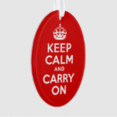 Kalm houden en doorgaan ornament (voorkant)