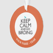 Kalm houden en doorgaan ornament (voorkant)