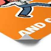 Kalm houden en doorgaan poster (Hoek)