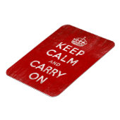 Kalm houden en doorgaan,  rood en wit magneet (Linkerzijde)