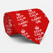 Kalm houden en doorgaan stropdas (Opgerold)