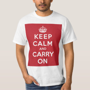 Kalm houden en doorgaan t-shirt
