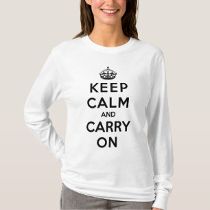 Kalm houden en doorgaan t-shirt