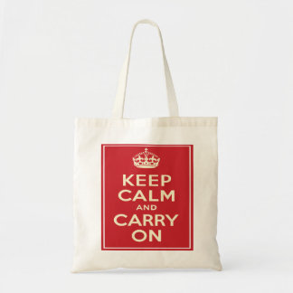 Kalm houden en doorgaan tote bag