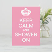 Kalm houden en douchen ingeschakeld kaart (Staand voorkant)