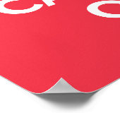 Kalm houden en dragen On_RED Poster (Hoek)