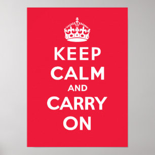 Kalm houden en dragen On_RED Poster