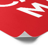 Kalm houden en dragen poster (Hoek)