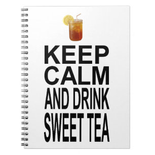 Kalm houden en Drink Zoete thee Notitieboek