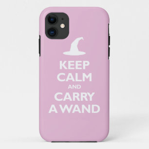 Kalm houden en een handje dragen (lichtroze) iPhone 11 hoesje