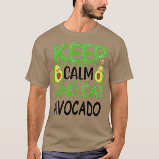 Kalm houden en eten Avocado 3 T-shirt