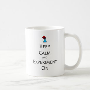 Kalm houden en experimenteren aan koffiemok