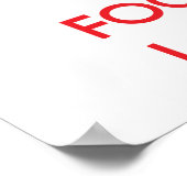 Kalm houden en focussen op wasgoed poster (Hoek)