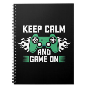 Kalm houden en gamen aan notitieboek