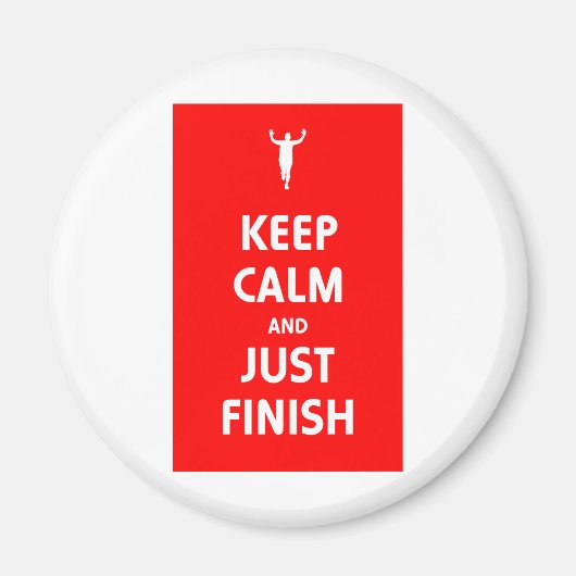 Kalm houden en gewoon afwerken magneet (Voorkant)