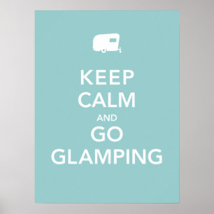 Kalm houden en glampen - RV-Poster Poster