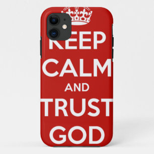 Kalm houden en God vertrouwen iPhone 11 Hoesje