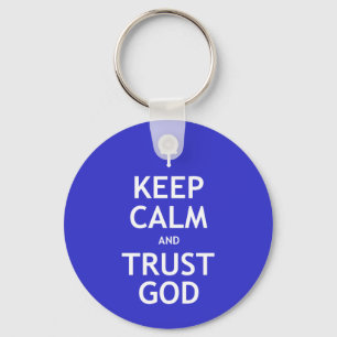 Kalm houden en God vertrouwen Sleutelhanger