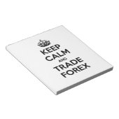 Kalm houden en Handelsforex houden Notitieblok (Schuin)