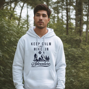 Kalm houden en hekken op hoed houden hoodie