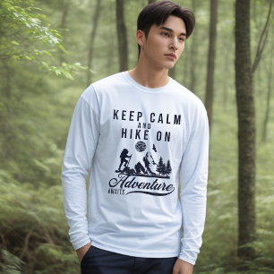 Kalm houden en hekken op T-shirt