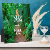 Kalm houden en Hike aan houden Fotoplaat (Zijkant)