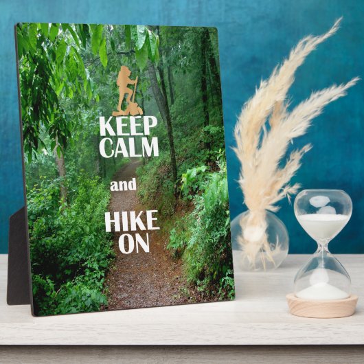 Kalm houden en Hike aan houden Fotoplaat (Zijkant)