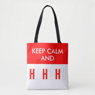 Kalm houden en HO HO HO Kerstmis Canvas tassen