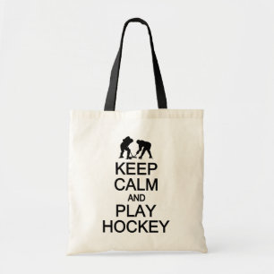 Kalm houden en Hockey-tas afspelen - kies stijl, k Tote Bag