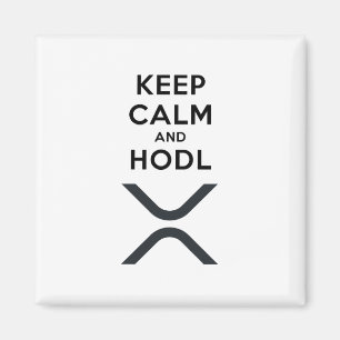 Kalm houden en Hodl Ripple Magnet Magneet