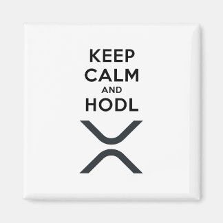 Kalm houden en Hodl Ripple Magnet Magneet