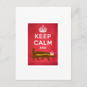Kalm houden en honingbadger meenemen briefkaart