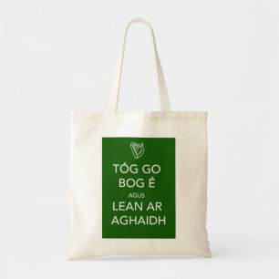 Kalm houden en IRISH inschakelen Tote Bag