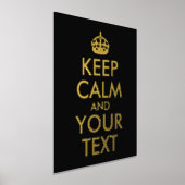 Kalm houden en Jouw tekst houden Folie Afdrukken (Laagn)
