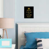 Kalm houden en Jouw tekst houden Folie Afdrukken (Insitu (Slaapkamer))