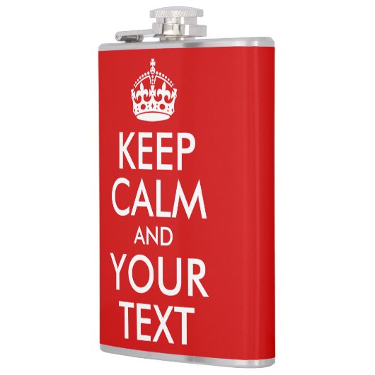 Kalm houden en Jouw tekst houden Heupfles (Links)