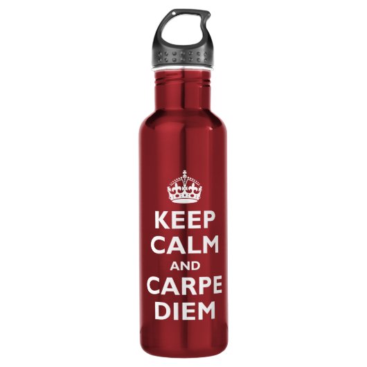 Kalm houden en kalk houden waterfles (Voorkant)