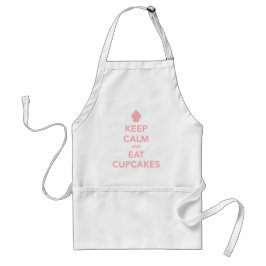 Kalm houden en kalm eten Cupcakes apron Standaard Schort