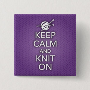 Kalm houden en Knit op Button houden
