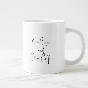 Kalm houden en koffie Drinken Extra Grote Beker