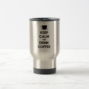 Kalm houden en koffie Drinken Reisbeker