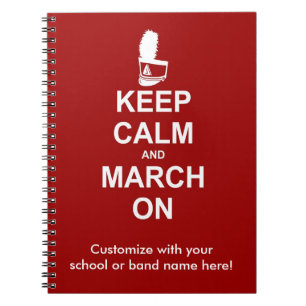 Kalm houden en maart aan   Aangepast Notitieboek