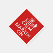 Kalm houden en Marath aan Servetten (Hoek)