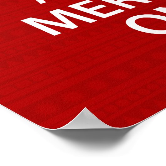 Kalm houden en Merk op Poster (Hoek)