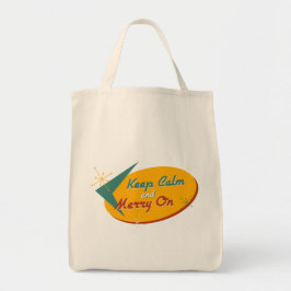 Kalm houden en Merk op Tote Bag