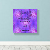 Kalm houden en naaien canvas afdruk (Insitu (Houten vloer))