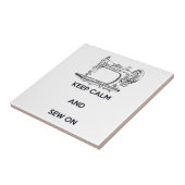 Kalm houden en naaien tegeltje (Zijkant)